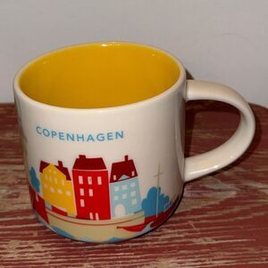NEW STARBUCKS You Are Here Collection YAH  COPENHAGEN Coffee Mug 14oz with SKU